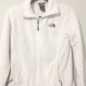 The North face white fleece jacket
